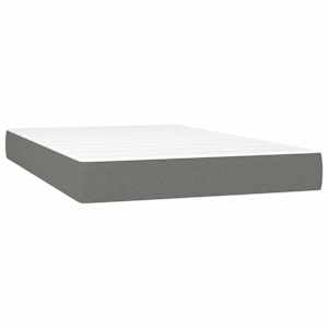 Box spring postelja z vzmetnico LED temno siva 120x190 cm blago - slika 7