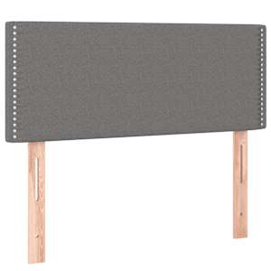 Box spring postelja z vzmetnico LED temno siva 120x190 cm blago - slika 9