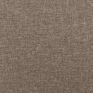 Box spring postelja z vzmetnico LED taupe 120x190 cm blago - slika 10