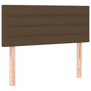 Box spring postel s matrací a LED tmavě hnědá 120x190 cm textil - obrázek 9