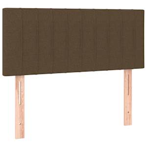 Box spring postel s matrací a LED tmavě hnědá 120x190 cm textil - obrázek 8