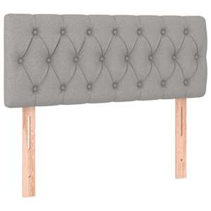 Box spring postel s matrací a LED světle šedá 120x190 cm textil - obrázek 8