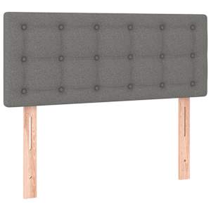Box spring postel s matrací a LED tmavě šedá 120x190 cm textil - obrázek 9