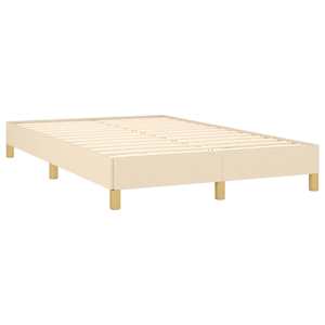 Box spring postel s matrací a LED krémová 120x190 cm textil - obrázek 6