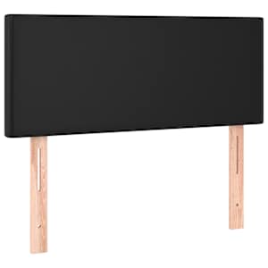 Box spring postel s matrací a LED černá 120 x 190 cm umělá kůže - obrázek 9