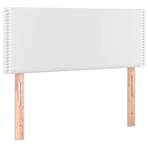Box spring postel s matrací a LED bílá 120 x 190 cm umělá kůže - obrázek 8