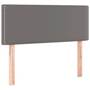 Box spring postel s matrací a LED šedá 120 x 190 cm umělá kůže - obrázek 8