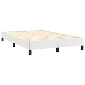 Box spring postel s matrací a LED bílá 120 x 190 cm umělá kůže - obrázek 6