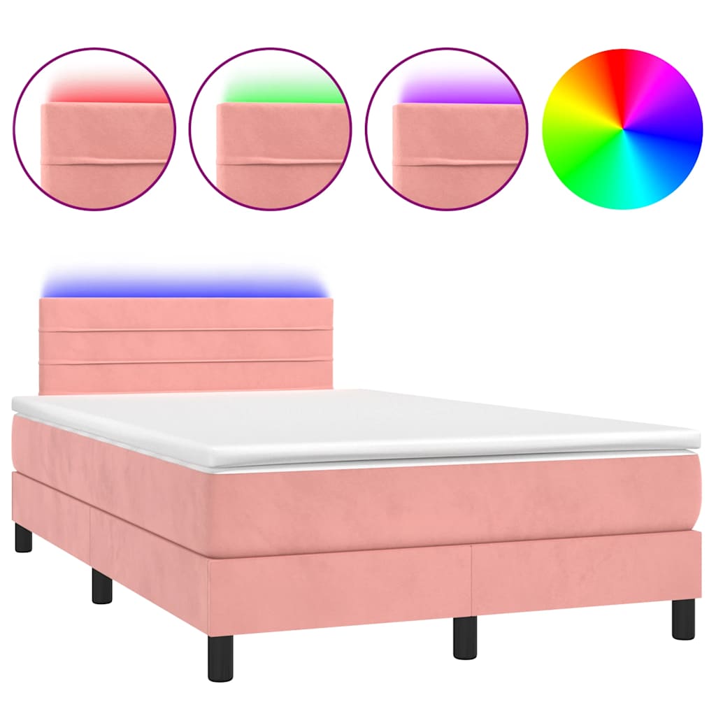 vidaXL  Boxspring   & LED  120x190 . 