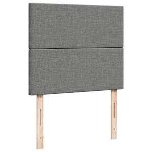 Box spring postel s matrací a LED tmavě šedá 120x190 cm textil - obrázek 9