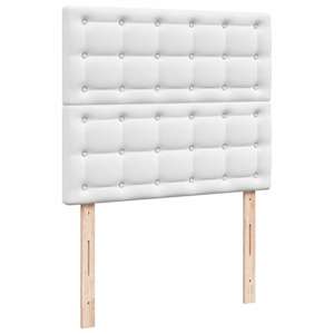 Box spring postel s matrací a LED bílá 120 x 190 cm umělá kůže - obrázek 9