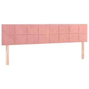 Box spring postel s matrací a LED růžová 120 x 190 cm samet - obrázek 9