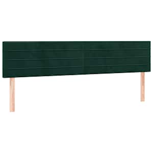 Box spring postel s matrací a LED tmavě zelená 120x190 cm samet - obrázek 9