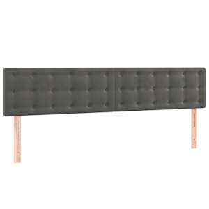 Box spring postel s matrací a LED tmavě šedá 120 x 190 cm samet - obrázek 9