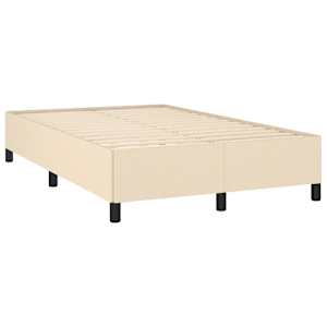 Box spring postel s matrací krémová 120x190 cm textil - obrázek 4