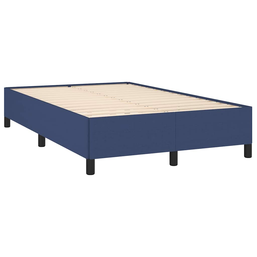 vidaXL Boxspring met matras stof blauw 120x190 cm, foto 4