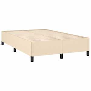 Box spring postel s matrací krémová 120x190 cm textil - obrázek 4