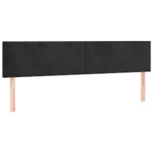 Box spring postel s matrací černá 120 x 190 cm samet - obrázek 7