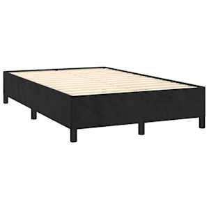 Box spring postel s matrací černá 120 x 190 cm samet - obrázek 4