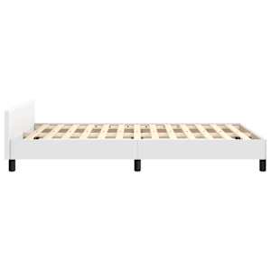 Rám postele bez matrace bílý 120x190 cm umělá kůže - obrázek 7