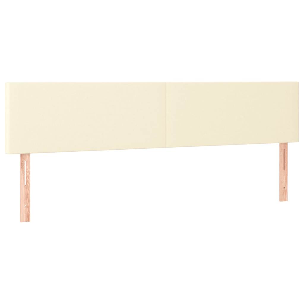 Rám postele bez matrace krémový 120x190 cm umělá kůže - obrázek 8