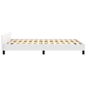 Rám postele bez matrace bílý 120x190 cm umělá kůže - obrázek 7