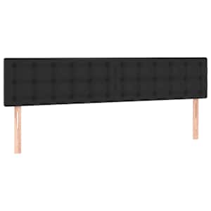 Rám postele bez matrace černá 120x190 cm umělá kůže - obrázek 8