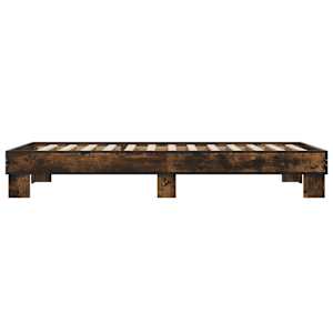 Rám postele kouřový dub 100 x 200 cm kompozitní dřevo a kov - obrázek 5