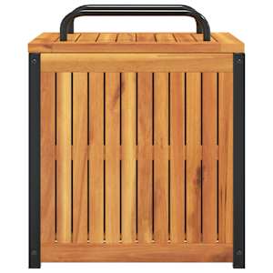 Zahradní box na podušky 45x45x45/53 cm masivní akácie a ocel - obrázek 6