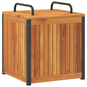 Zahradní box na podušky 45x45x45/53 cm masivní akácie a ocel - obrázek 7