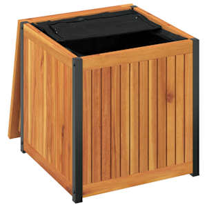 Zahradní box na podušky 45x45x45/53 cm masivní akácie a ocel - obrázek 8