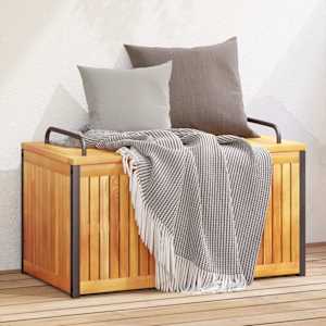 Zahradní box na podušky 85x45x45/53 cm masivní akácie a ocel