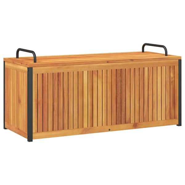 vidaXL &otilde;uepatjade hoiukast, 110x45x42/53 cm, akaatsiapuit ja teras
