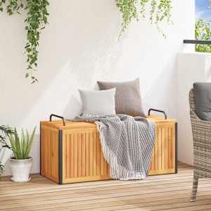 Zahradní box na podušky 110x45x42/53 cm masivní akácie a ocel - obrázek 3