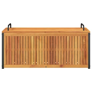 Zahradní box na podušky 110x45x42/53 cm masivní akácie a ocel - obrázek 5