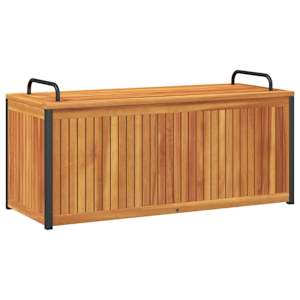 Zahradní box na podušky 110x45x42/53 cm masivní akácie a ocel - obrázek 7