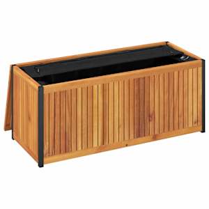 Zahradní box na podušky 110x45x42/53 cm masivní akácie a ocel - obrázek 8