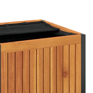 Zahradní box na podušky 110x45x42/53 cm masivní akácie a ocel - obrázek 9