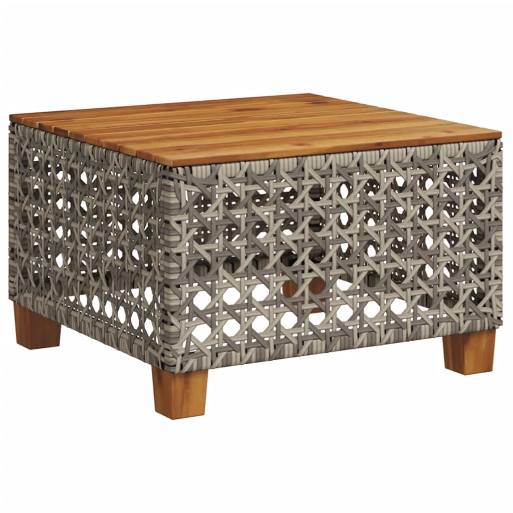 vidaXL 8-delige Loungeset met kussens poly rattan grijs afbeelding