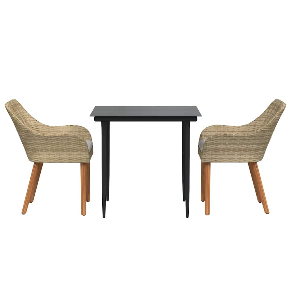 3 Delers Have Spise Sæt Beige Poly Rattan 7 8721102453540 wbg fr en hd 1