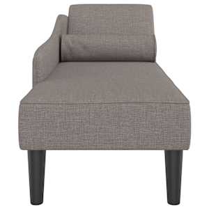 Lenoška s poduškami taupe textil - obrázek 4