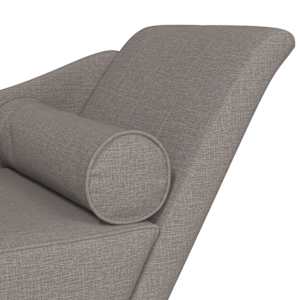 Lenoška s poduškami taupe textil - obrázek 6