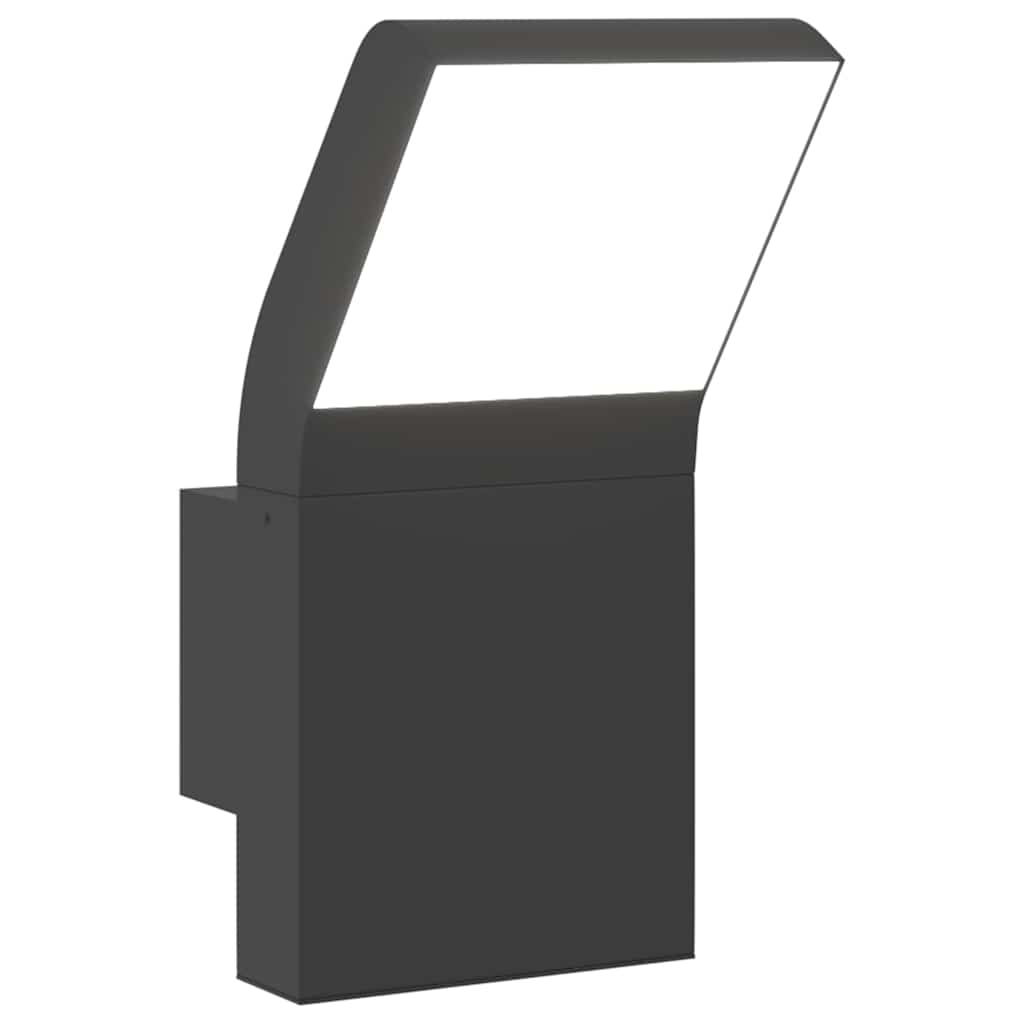 vidaXL Venkovní nástěnné LED svítidlo černé litý hliník