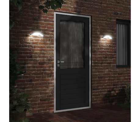 vidaXL Applique con LED e Sensore Bianca in Alluminio Pressofuso