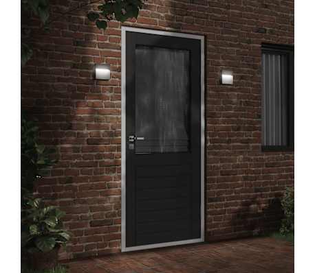 vidaXL Applique per Esterni con LED Nera in Alluminio Pressofuso