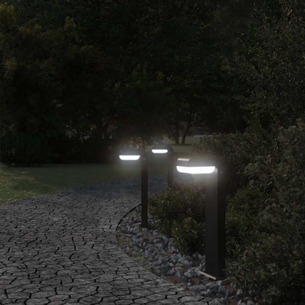 Thumbnail - vidaXL Wegeleuchten 3 Stk. Schwarz 50 cm Aluminiumdruckguss