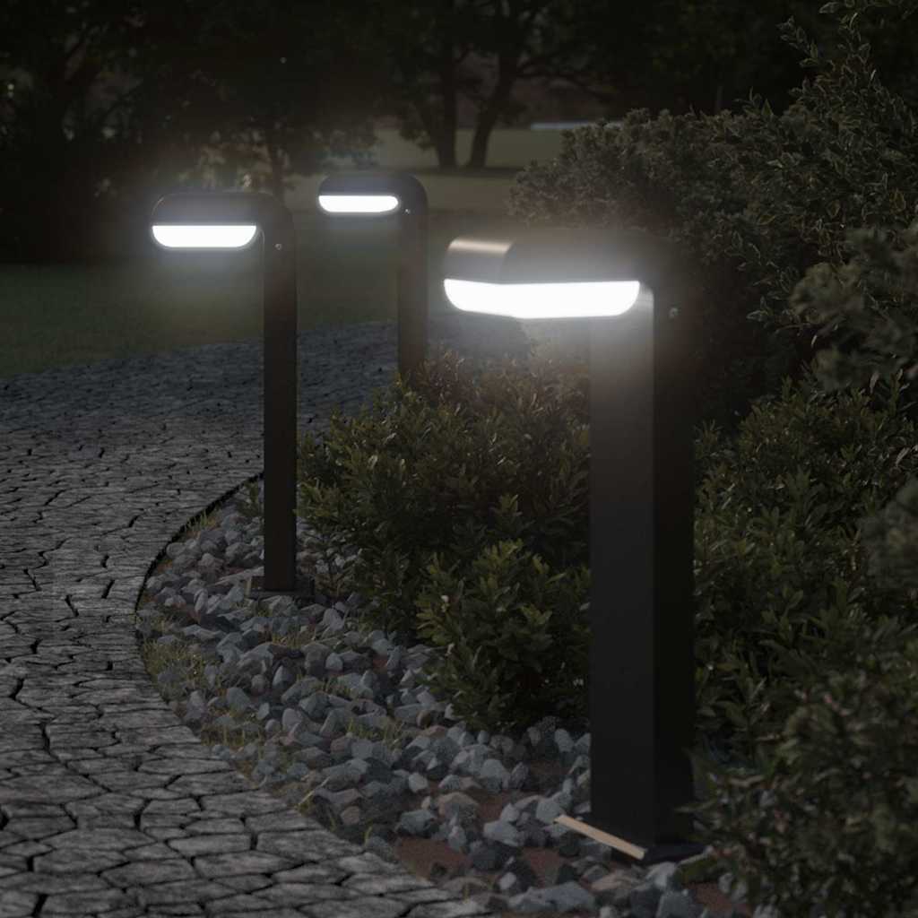 Thumbnail - vidaXL Wegeleuchten 3 Stk. Schwarz 50 cm Aluminiumdruckguss