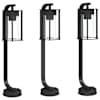 vidaXL &otilde;ue lambipostid 3 tk, must, 60 cm, roostevaba teras