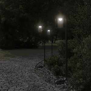 Venkovní stojací lampa černá 100 cm nerezová ocel - obrázek 3