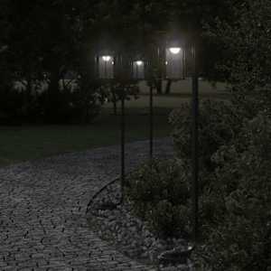 Venkovní stojací lampa černá 100 cm nerezová ocel